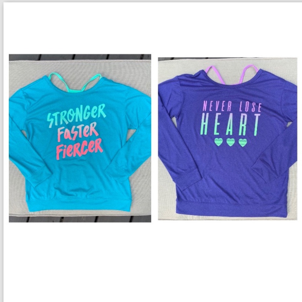 Girls long sleeve athletic wear bundle
